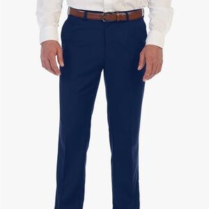 Gilberti Men's Expandable Waist Dress Pants, Royal Blue
